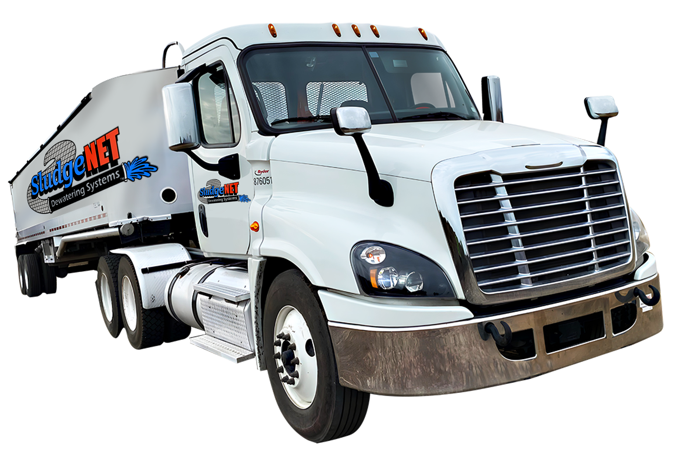 Magna-Flow SludgeNet dewatering system truck